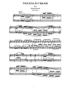 Toccata in F major for Harpsichord (or Piano): Toccata in F major for Harpsichord (or Piano) by Jules Grison