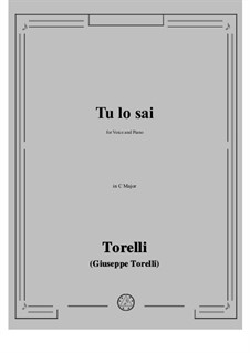 Tu lo sai (You Know): In C Major by Giuseppe Torelli