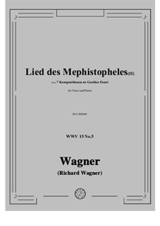 No.5 Lied des Mephistopheles (II): E minor by Richard Wagner