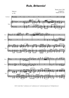 Rule Britannia: Trombone duet by Thomas Augustine Arne