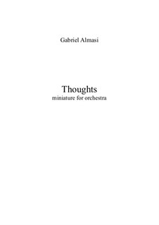 Thoughts: Thoughts by Gabriel Almasi