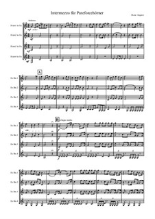 Intermezzo für 4 Parforce in ES, Op.174: Intermezzo für 4 Parforce in ES by Dieter Angerer