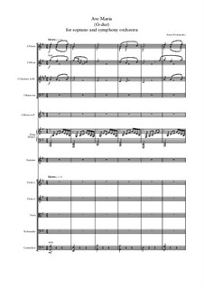 Ave Maria version for Symphony Orchestra and Parts!!! (A-dur, G-dur, F-dur, Es-dur): Ave Maria version for Symphony Orchestra and Parts!!! (A-dur, G-dur, F-dur, Es-dur) by Anton Prokopenko