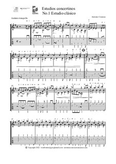 Estudios concertinos 'No.1 Estudio clàsico': Estudios concertinos 'No.1 Estudio clàsico' by Antonio Cosenza
