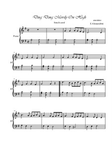 Ding Dong! Merrily on High: For easy piano by folklore