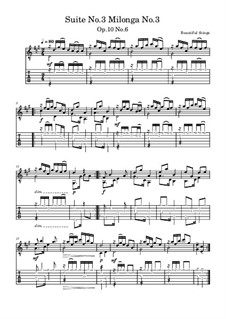 Suite No.3: Milonga No.3, Op.10 No.6 by Beautiful things Martínez