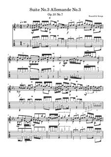Suite No.3: Allemande No.3, Op.10 No.7 by Beautiful things Martínez