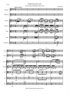 Les soirées musicales: No.10 - La pesca (Notturno a due voci) by Gioacchino Rossini