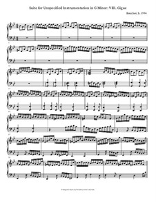 Suite in G Minor for Unspecified Instrumentation: VIII. Gigue by Mitch Boucher
