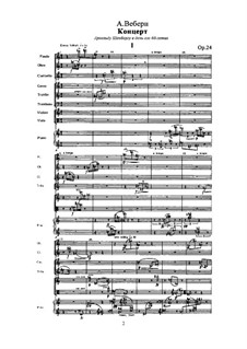 Концерт, Op.24: Концерт by Anton Webern