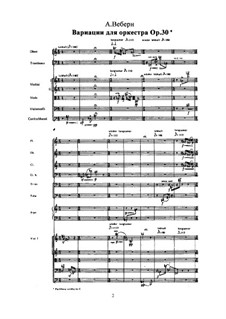 Вариации для оркестра, Op.30: Вариации для оркестра by Anton Webern