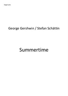 Summertime: For organ by George Gershwin