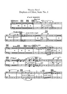 Daphnis et Chloé. Suite No.1, M.57a: Bassoons parts by Maurice Ravel