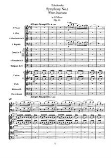 Symphony No.1 in G Minor 'Winter Daydreams', TH 24 Op.13: Movement I by Pyotr Tchaikovsky