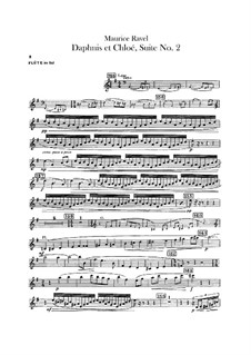 Daphnis et Chloé. Suite No.2, M.57b: Alto flute parts by Maurice Ravel