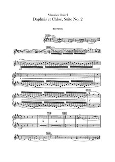 Daphnis et Chloé. Suite No.2, M.57b: Oboes and cor anglais parts by Maurice Ravel