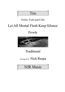 Let All Mortal Flesh Keep Silence: For string trio by folklore