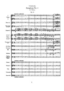 Symphony No.4 in F Minor, TH 27 Op.36: Movement I by Pyotr Tchaikovsky