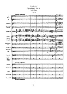 Symphony No.4 in F Minor, TH 27 Op.36: Movement I by Pyotr Tchaikovsky