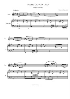 Solfeggio cantato in do minore: Solfeggio cantato in do minore by Uberto Pieroni