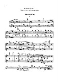 Valses nobles et sentimentales, M.61: Flutes part by Maurice Ravel