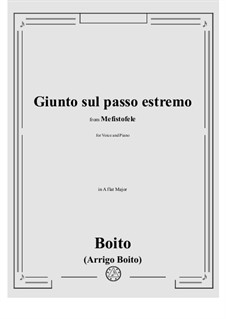 Mefistofele: Giunto sul passo estremo by Arrigo Boito