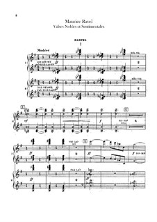 Valses nobles et sentimentales, M.61: Harps part by Maurice Ravel