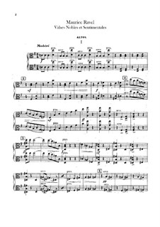 Valses nobles et sentimentales, M.61: Violas part by Maurice Ravel