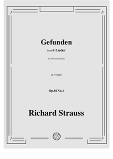 No.1 Gefunden: F Major by Richard Strauss