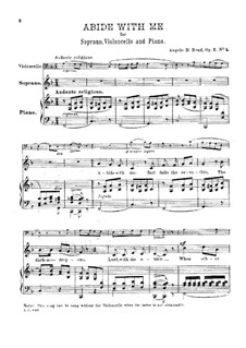 Abide with Me, for Soprano, Cello and Piano, Op.2 No.1: Abide with Me, for Soprano, Cello and Piano by Angelo Read