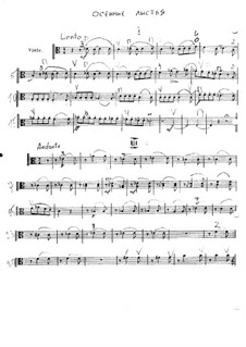 Autumn Leaves: Score for string orchestra – Viola part by Vladimir Ivanovich Rebikov