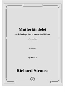 No.2 Muttertändelei: G Major by Richard Strauss