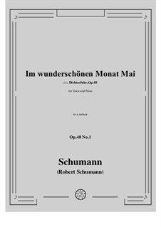 No.1 In Beautiful May: For voice and piano by Robert Schumann