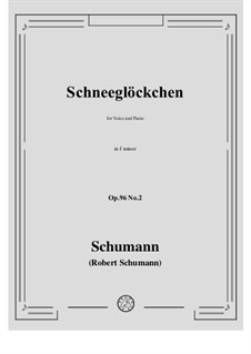 Songs and Romances, Op.96: No.2 Schneeglockchen by Robert Schumann