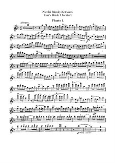 The Tsar's Bride: Overture – flutes parts by Nikolai Rimsky-Korsakov
