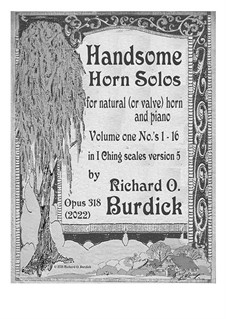 Handsome Horn solos for natural (or valve) horn and piano, Op.318: Valve horn part by Richard Burdick