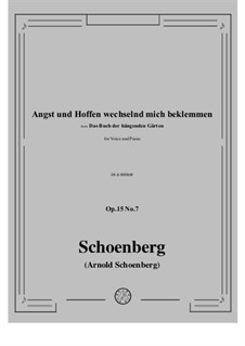 Das Buch der hängenden Gärten, Op.15 by A. Schoenberg on MusicaNeo