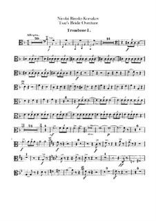 The Tsar's Bride: Overture – trombones and tuba parts by Nikolai Rimsky-Korsakov