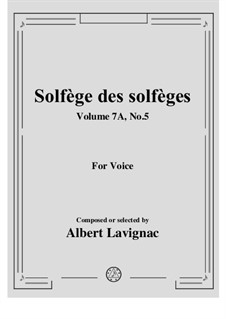 Volume 7A: No.5 by Albert Lavignac