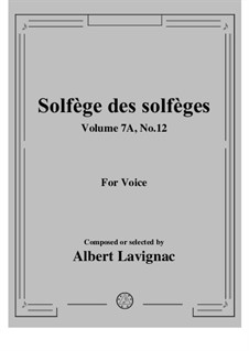 Volume 7A: No.12 by Albert Lavignac