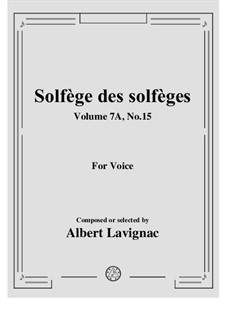 Volume 7A: No.15 by Albert Lavignac