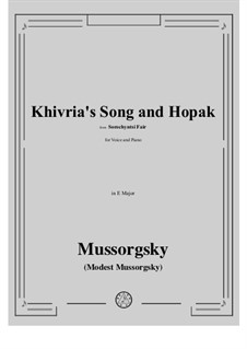 Fragments: Khivria's Song and Hopak by Modest Mussorgsky