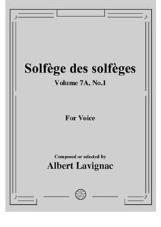 Volume 7A: No.1 by Albert Lavignac