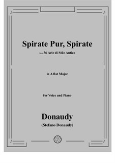 Volume I: Spirate pur spirate (A flat Major) by Stefano Donaudy