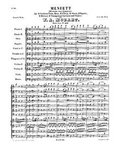 Minuet for Orchestra in C Major, K.409: Minuet for Orchestra in C Major by Wolfgang Amadeus Mozart