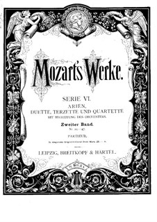 Mia speranza adorata, K.416: For voice and string orchestra by Wolfgang Amadeus Mozart