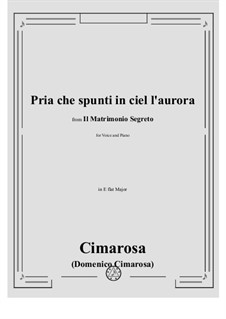 Il Matrimonino Segreto: Pria che spunti in ciel l'aurora by Domenico Cimarosa