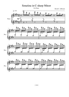 Sonatina in C-Sharp minor (mvt.1): Sonatina in C-Sharp minor (mvt.1) by David Jefferson