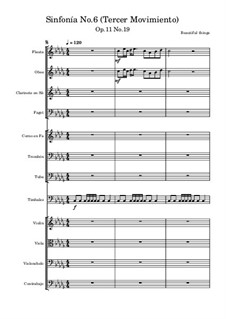 Sinfonía No.6, Op.11 No.19: Tercer Movimiento by Beautiful things Martínez