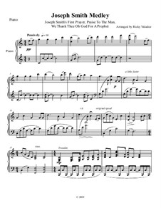 Joseph Smith Medley for Piano: Joseph Smith Medley for Piano by folklore, Sylvanus Billings Pond, Caroline Sheridan Norton